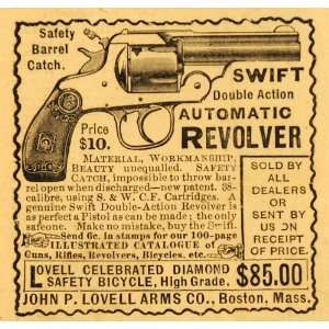   Revolver Handgun Pistol Firearm   Original Print Ad