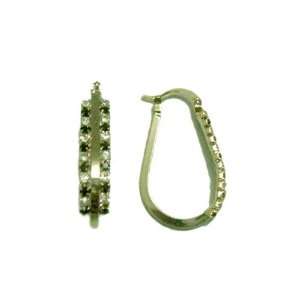  Tear shape Hoop Earrings, 3.2 Centimeters Jewelry