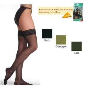   OTC Sheer THIGH High 15 20 Moderate Compression Lace Band XS Taupe