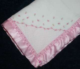 CARTERS PRETTY IN PINK Security Blanket Satin Lovey  