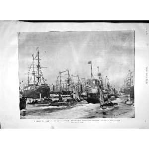   Spithead Ships Excursion Steamers Southsea War Gun
