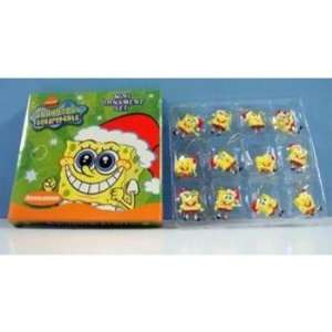  Spongebob Squarepants Set of 12 Mini Ornaments Case Pack 