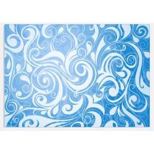 Tribal Pattern Blue & White Vinyl Decal Sheets 12x12 Stickers x3 