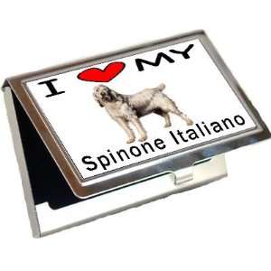  I Love My Spinone Italiano Business Card Holder Office 