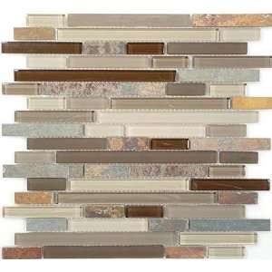     Glass and Slate Series Rustic Taupe Random Brick: Home Improvement