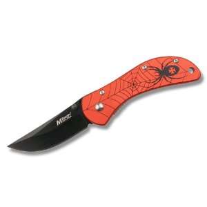  MTech Knives 221R Spider Folder Knife with Red Finish 