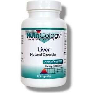  Liver Natural Glandular   125 veg caps   Nutricology 