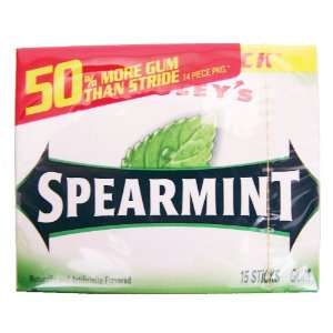 Spearmint Gum Slim Pack 15 Stick, 10 Ct Grocery & Gourmet Food