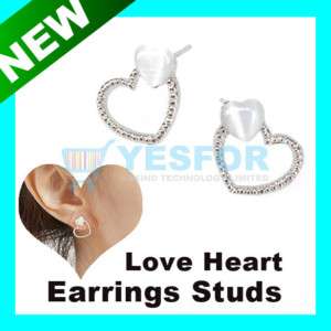 Ladies Heart Jewelery Double Love Soulmate Earrings  
