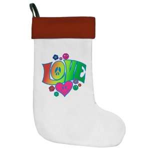   Stocking Love Peace Symbols Hearts and Flowers: Everything Else
