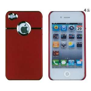  Red Chrome Case for Apple iPhone 4, 4S (AT&T, Verizon 