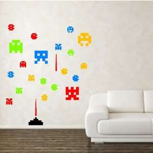  Space Creatures Invaders Wall Decals Stickers Art Decor 
