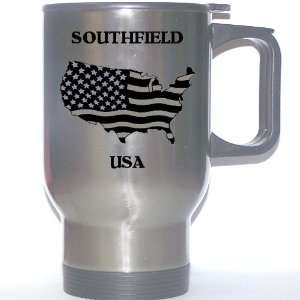  US Flag   Southfield, Michigan (MI) Stainless Steel Mug 