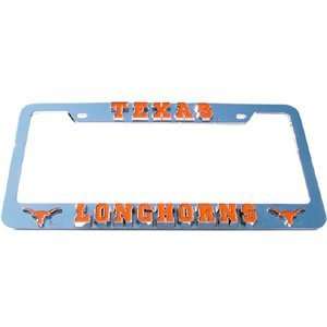 Texas Longhorns License Plate Tag Frame   NCAA College Athletics Fan 