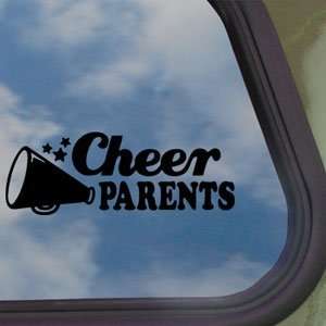 Cheer Parents Black Decal Car Truck Bumper Window Sticker:  
