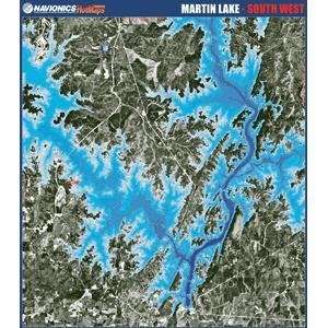   Paper Map: Martin Lake   South West Alabama: GPS & Navigation