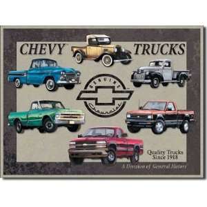  Chevrolet Chevy Pickup Trucks Tribute Retro Vintage Tin 