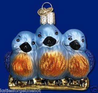 FEATHERED FRIENDS OLD WORLD CHRISTMAS ORNAMENT 16060  