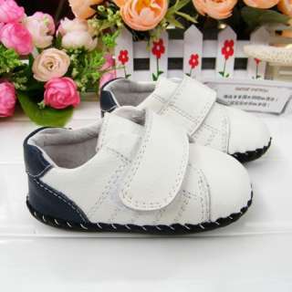   White Toddler Baby Boy Girl shoes soft soled(C57)size 2 3 4  