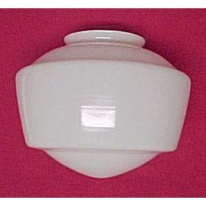  White Milk Glass Lamp Shade Ceiling Fan Light Globe: Home 