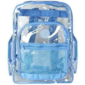  100 Count Blue Lot of See Through Book Bags Bulk Clear 