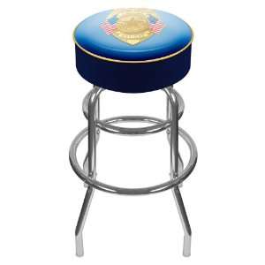 Police Officer Padded Swivel Bar Stool   Game Room Products Pub Stool 