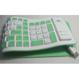  USB Waterproof Computer Keyboard New Green Electronics