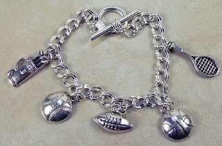 soccer tennis toggle clasp this bracelet measure 7 b4 0134