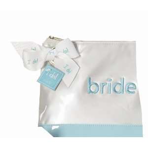   Wedding Something Blue Cosmetic Case, Bride, White and Blue Home