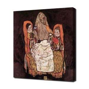  Schiele Mother With Two children   Canvas Art   Framed 