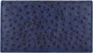 NEW GENUINE BLUE EXCLUSIVE OSTRCH LEATHEIR LONG WALLET  