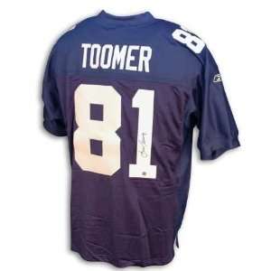  Amani Toomer New York Giants Autographed Reebok Blue 
