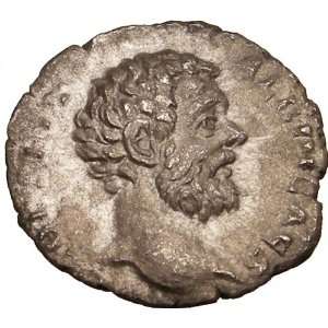 CLODIUS ALBINUS Roman CAESAR 194AD Rare Ancient Silver Coin ASCLEPIUS 