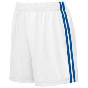   : Adult Womens Lazio Soccer Shorts WHITE/ROYAL AM: Sports & Outdoors