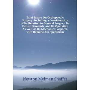   Aspects, with Remarks On Specialism Newton Melman Shaffer Books