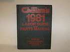 Vintage 1981 Chiltons Labor Guide and Parts Manual Professional 