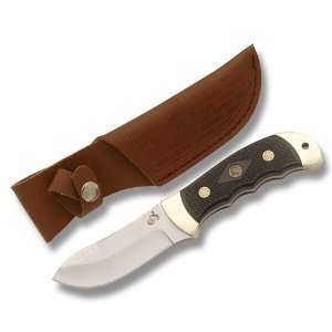  Colt Drop Point Skinner with Black Checkered Wood Handle 