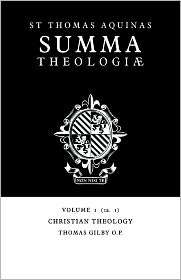 Summa Theologiae, Volume 1 Christian Theology 1a. 1, (0521029090 