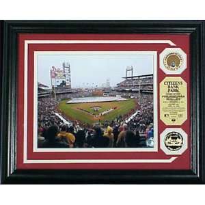 Citizens Bank Park Authenticated Infield Dirt Photomint with Gold Coin
