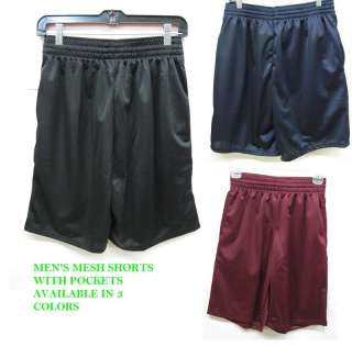 Alleson Mesh Shorts  3 Colors  Mens SM 2XL WITH POCKETS  