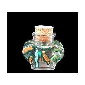   Small Heart Shaped Bottle with Cork top   2 oz.   2 tall: Electronics