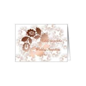  slovenian shadow blossoms wedding invitation Card Health 