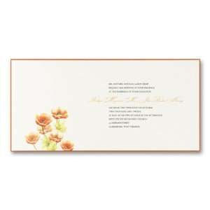  Oriental Poppies Layered Invitation with Two Ink Colors by 