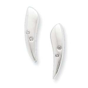  Ss White Ice .02ct. Diamond Earrings: White Ice: Jewelry