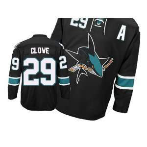  San Jose Sharks jersey #29 Clowe black jerseys size 48 A 