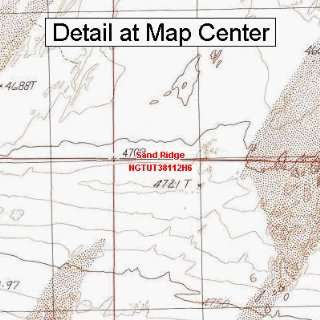  USGS Topographic Quadrangle Map   Sand Ridge, Utah (Folded 