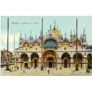   Vintage Postcard Chiesa di San Marco Venice Italy 