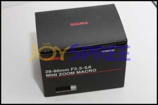 NEW Minolta Sony Digital SLR Digital Camera Sigma 28 80mm Mini Zoom 