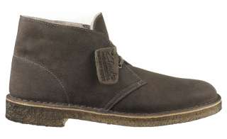 Clarks Mens Desert Boots Desert SnugM Taupe Distressed Leather 34460 