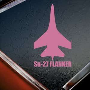  Su 27 FLANKER Pink Decal Military Soldier Window Pink 